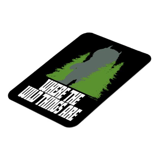 野生の物が存在する場所 |野生のモノと木 マグネット (左側)