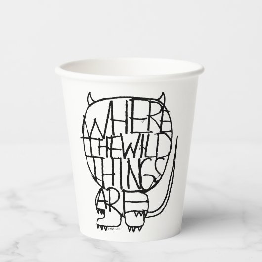 野生の物が存在する場所 |野生のThingスケッチ 紙コップ (正面)