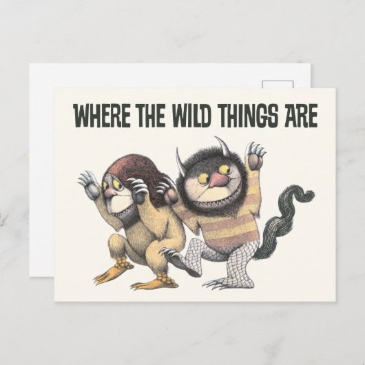 野生の物が存在する場所 | 2つのワイルドなもの ポストカード (正面/裏面)