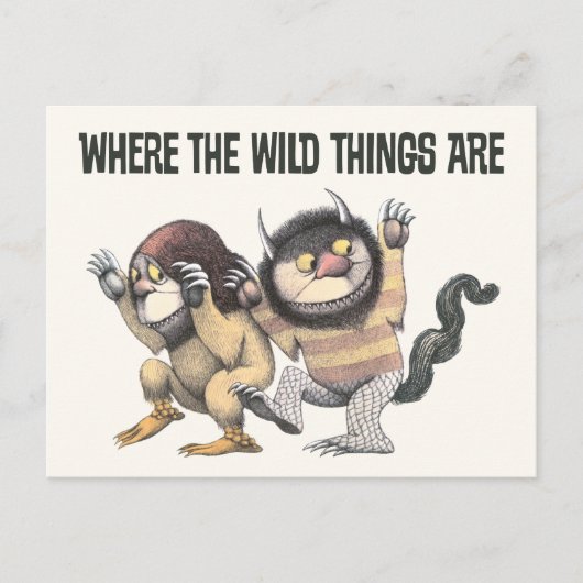 野生の物が存在する場所 | 2つのワイルドなもの ポストカード (正面)