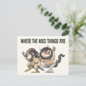 野生の物が存在する場所 | 2つのワイルドなもの ポストカード (スタンド正面)