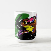 野生の狼の秋 コーヒーマグカップ (中央)