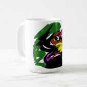 野生の狼の秋 コーヒーマグカップ (正面左)