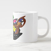 野生の狼の秋 ジャンボコーヒーマグカップ (右)