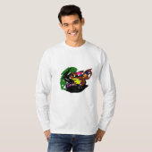 野生の狼の秋 Tシャツ (正面フル)
