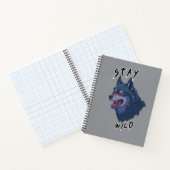 野生の狼はっきりしたの精神 ノートブック (内部)