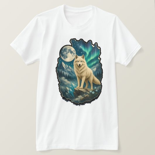 野生の狼Tシャツ Tシャツ (デザイン正面)