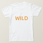 野生の狼Tシャツ Tシャツ (デザイン裏面)