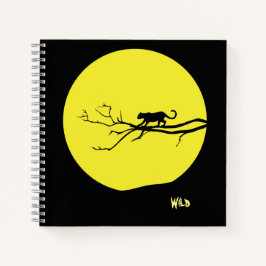 野生の猫のハードカバー ノートブック