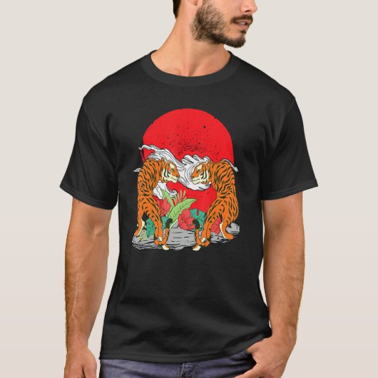 野生の猫ジャングルプレデター野生動物動物アジアTi Tシャツ (正面)