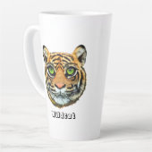 野生の猫 カフェラテマグ (左アングル)