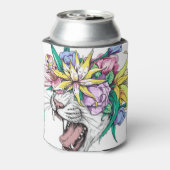 野生の猫、フローラリース、漫画。 缶クーラー (缶裏面)