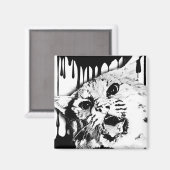 野生の猫 マグネット (正面/裏面)