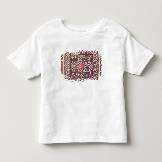 野生の獣を示す東のローマ帝国のタペストリー トドラーTシャツ (正面)