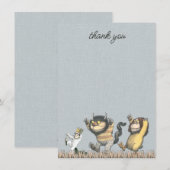 『野生の王様』ベビーシャワーお礼メッセージ サンキューカード (正面/裏面)