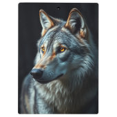 「野生の王、森のアルファ」 クリップボード (裏面)