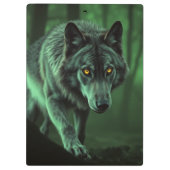 「野生の王、森のアルファ」 クリップボード (裏面)