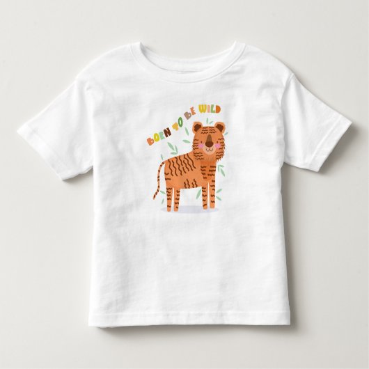 野生の生まれ獅子のTシャツ |キッドギフト トドラーTシャツ (正面)