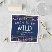 野生の生まれ部族ボホの矢の赤ん坊シャワーになる スタンダードカクテルナプキン
