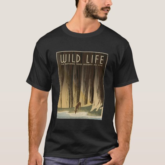 野生の生命国立公園はすべてのLife1940を維持します Tシャツ (正面)