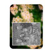 野生の白いバラの散歩写真を追加 マグネット (縦)