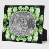 野生の白いバラの散歩自分の写真を作成 フォトプラーク (側面)