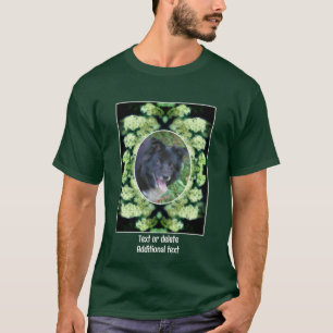 野生の白いバラ独自のペットの写真を作成 Tシャツ