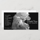 野生の白いバラ2の悔やみや弔慰は感謝していしています サンキューカード (正面/裏面)