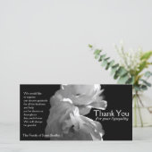 野生の白いバラ2の悔やみや弔慰は感謝していしています サンキューカード (スタンド正面)