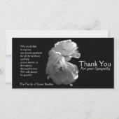 野生の白いバラ3の悔やみや弔慰は感謝していしています サンキューカード (正面)