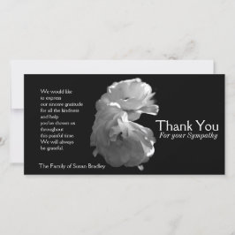 野生の白いバラ3の悔やみや弔慰は感謝していしています サンキューカード