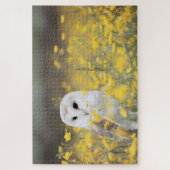 野生の白いフクロウ ジグソーパズル (縦)