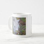 野生の白い新しい森ポニーズオンブレスケン コーヒーマグカップ (正面左)