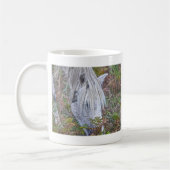野生の白い新しい森ポニーズオンブレスケン コーヒーマグカップ (左)