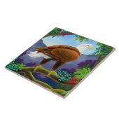 野生の白頭鷲のタイル タイル (側面)