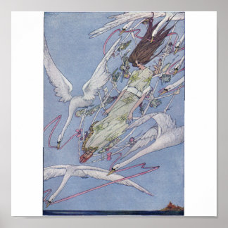 野生の白鳥たち ポスター