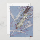 野生の白鳥たち ポストカード (正面/裏面)