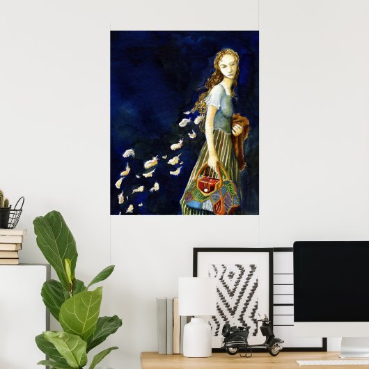 野生の白鳥 ポスター (ホームオフィス)