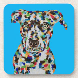 野生の目をした犬のコースター コースター