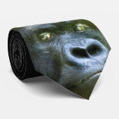 野生の目Silverbackの芸術のタイ ネクタイ (ロール)