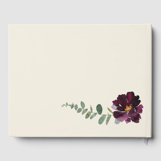 野生の秋の花束 |の結婚ゲストブック ゲストブック (裏面)