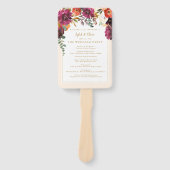 野生の秋の花束 |パーソナライズされたの手F ハンドファン (正面)