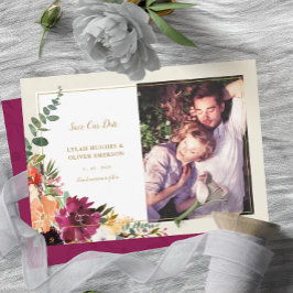 野生の秋の花束 |写真アナウンスの日付を保存 案内状