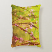 野生の空の花とフローラアート アクセントクッション (正面(垂直))