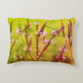 野生の空の花とフローラアート アクセントクッション (裏面)