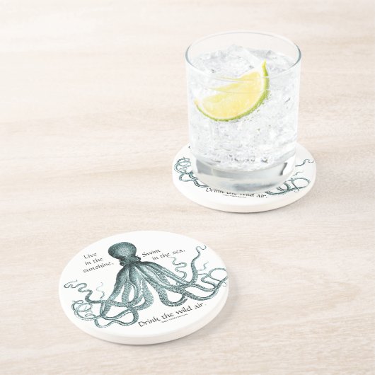 野生の空気コースターを飲んで下さい コースター (側面)