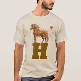 野生の精神のスタンピード - 雄大な走る馬のアート Tシャツ