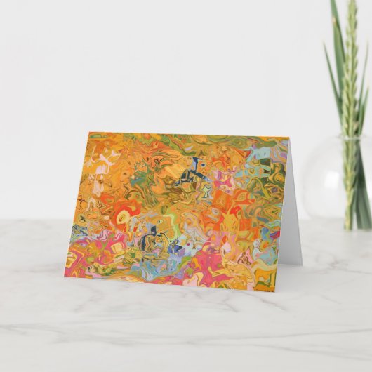 野生の精神のタペストリーの挨拶状 カード (正面)