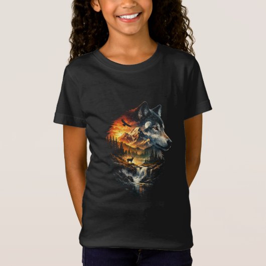 野生の精霊 Tシャツ (正面)