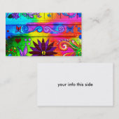 野生の素晴しい70年代色の名刺 名刺 (正面/裏面)